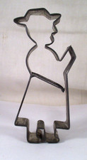 ANTIQUE Vintage TIN S. JOSEPH CO. GERMAN PREACHER FIGURAL COOKIE CUTTER 4-3/4"