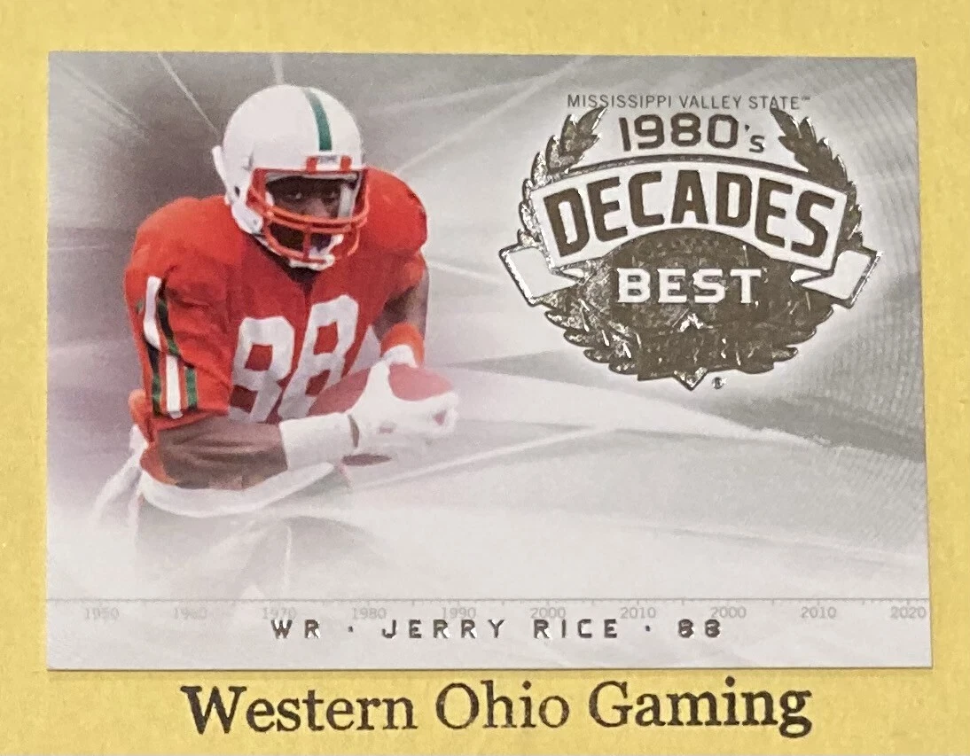 2011 Upper Deck College Football Legends Jerry Rice DB JR Decades