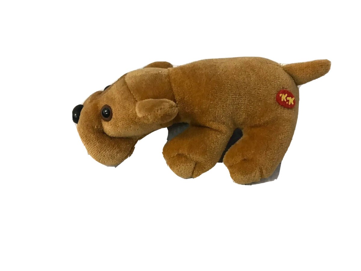 1986 Tara Toy Corp Kennel Kuddlees Kuddles 6” Plush Puppy Dog