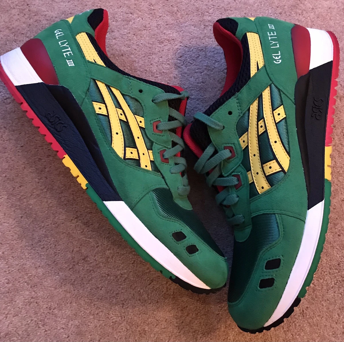 Asics Gel Lyte III 3 Carnival Pack Men s Uk Size 10.5 Running Shoes H514N 8404