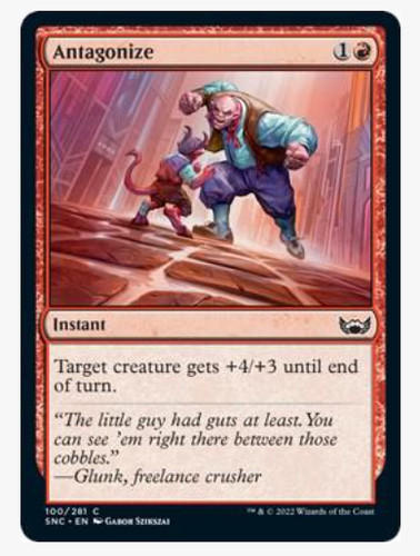 best card sleeves mtg Streets of New Capenna Perrie the Tangler Commander Standard Deck Protector  Sleeves (100ct) for Magic: The Gathering main image 0