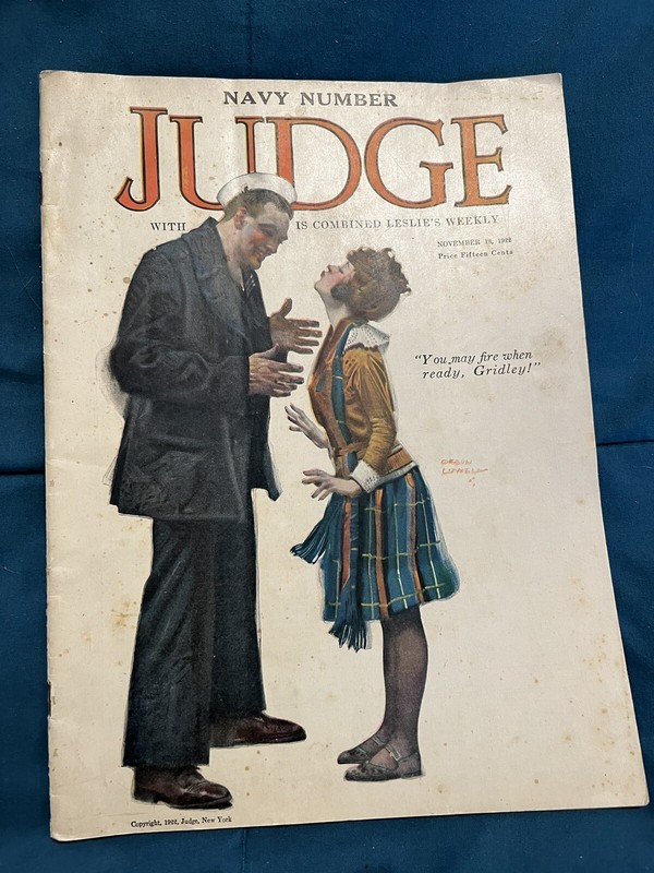 judge magazine 1922 Good  Condition