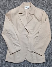 Na-kd Boxy Fitted Waist Blazer Beige