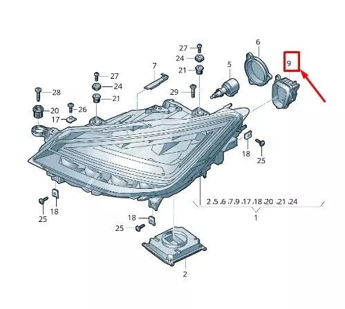 1 Pair Left+Right Headlight LED DRL Module With Heat Sink New For SEAT ARONA KJ - Picture 4 of 9