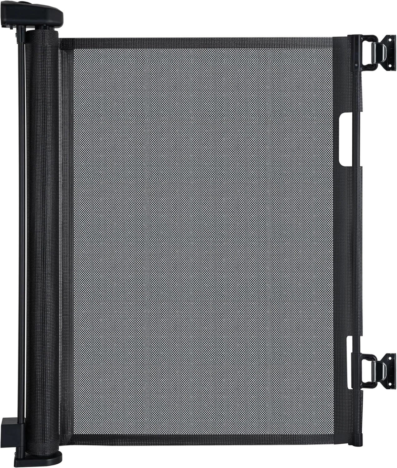 Retractable 120" Baby Gate for Large Openings, Stairs & Doorways, Black