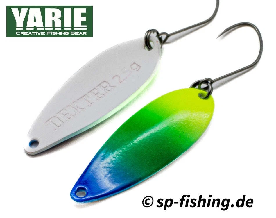 Yarie Spoon DEXTER GG04 GLOW Forellenköder Forellenblinker Spoon Japan