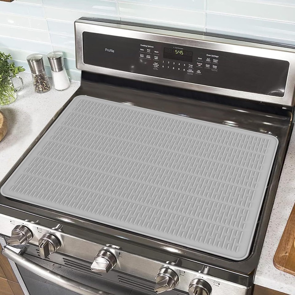 Silicone Electric Stove Cover, 28’’ x 20’’ Top Protector, Gray eBay