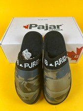 Pajar Canada Stevie Mule Slippers Womens 37 M Olive Green Camo Slip On Flats NWB