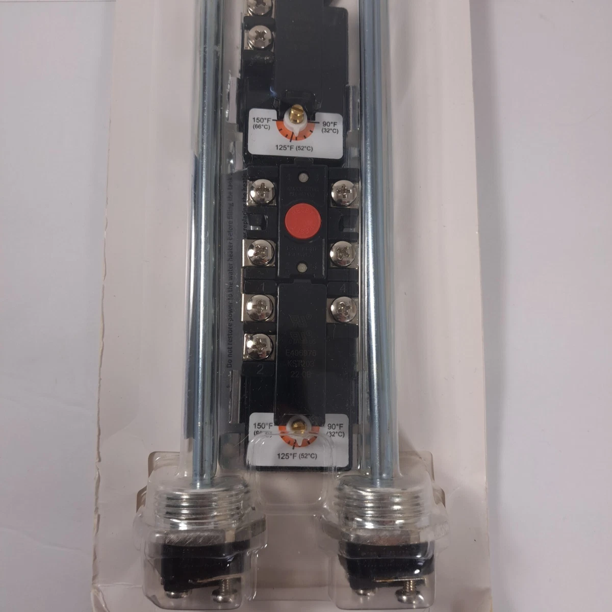 EWH-01 Electric Water Heater Tune-Up Kit Two Water Heater Thermostats  Elements | eBay