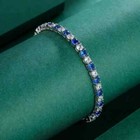 Tennis Bracelet w/ Sparkling 4Mm Cz stones 7 inch - Real 925 Sterling Silver