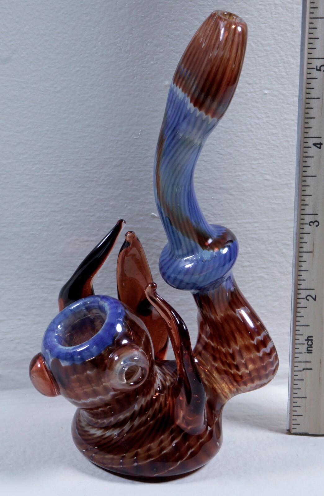 Brand New Standing Sherlock Glass Pipe w/ Twin Horns * Heady &amp; Handcrafted inUSA