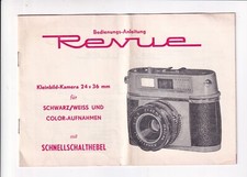 Cámara de fotograma pequeño REVUE (HALINA 35 ?) de la foto - fuente, operación - instrucciones