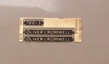 00 gauge Silver Tay Models: 70013 ' Oliver Cromwell' Britannia class nameplates