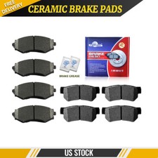 Front Rear Ceramic Disc Brake Pads For 1999-2002 Hyundai Sonata 2001 Kia Optima