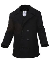 Rothco US Navy Type Pea Coat - Black