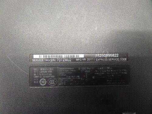 Dell Latitude 3580 15.6" Laptop w/ i5-7200U 2.50GHz CPU & 8GB RAM - No HDD - Picture 12 of 12