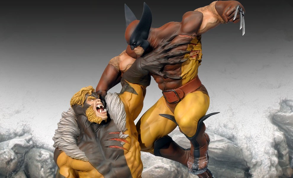 激レア品！SideshowWetaコラボ　 「旧友の再会」ウォールプラーク Ultra Rare Sideshow WOLVERINE VS SABRETOOTH EXCLUSIVE DIORAMA X