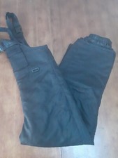 Cherokee Youth Bib Snow Pants Overalls Medium 7/ 8 Black Adjustable Unisex