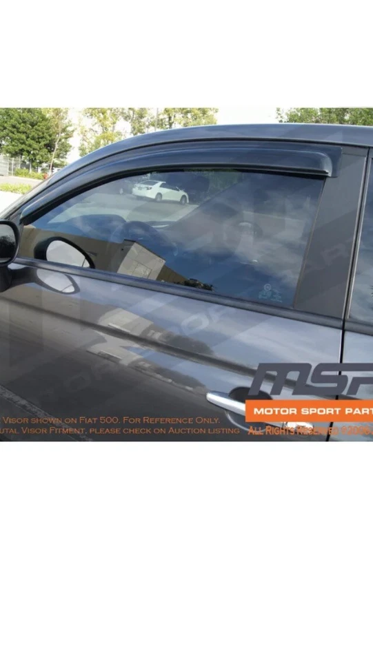 Protector de lluvia viseras deflector canal de salida y techo corredizo 5 piezas para Jeep Liberty 2008-2012 Foto 3 de 4