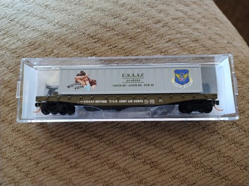 MTL Micro-Trains 04500513 45513 USAAC 667468 con contenedor "Wistful Vista" | Zustand: New