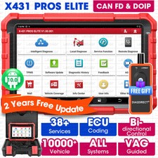 2024 Launch X431 Pro Elite V5.0 V+ Car Obd2 Scanner Diagnostic Tools Ecu Coding