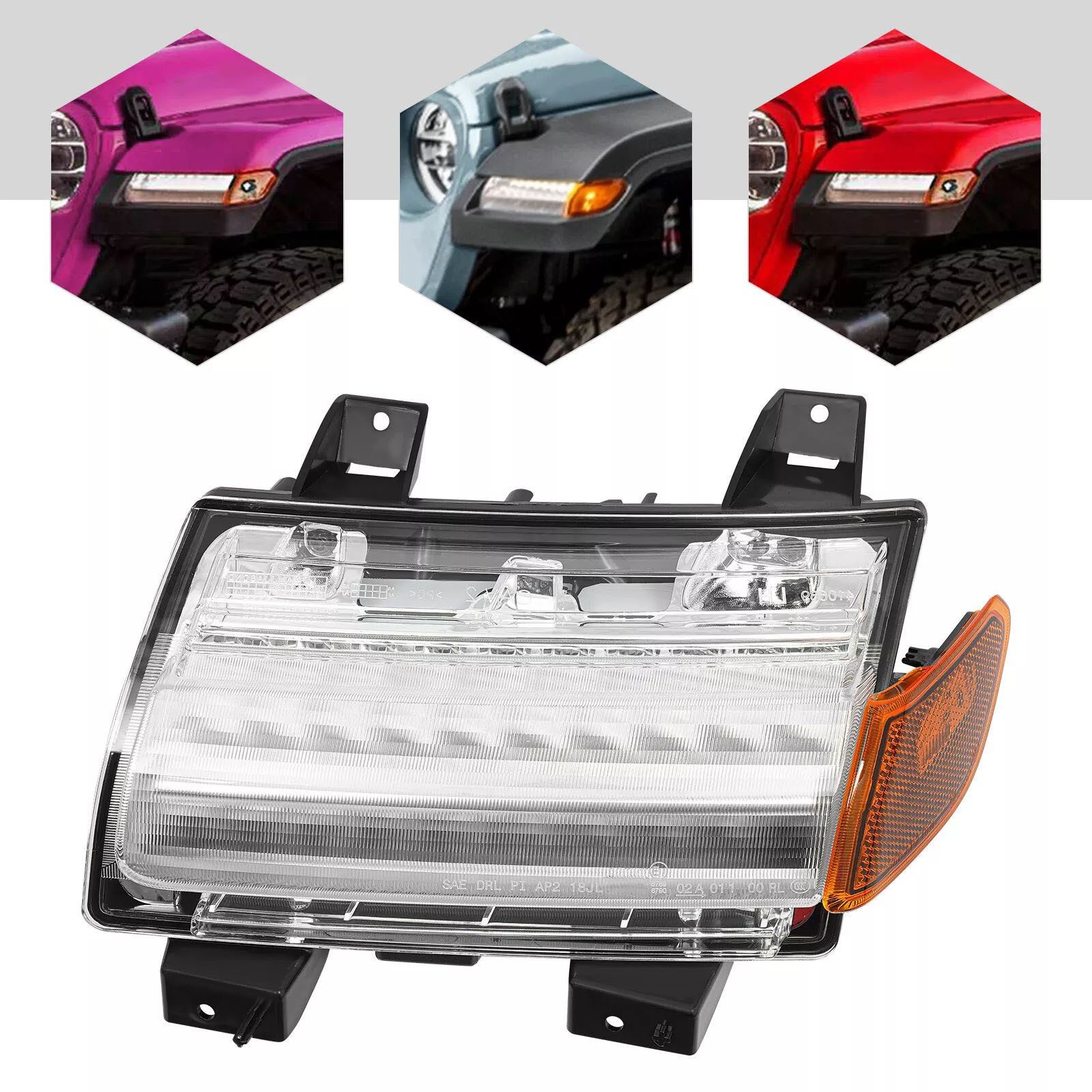 For Wrangler JL 2018-2022 LED Turn Signal Light Seamless Direct Fit Installation thumbnail 12