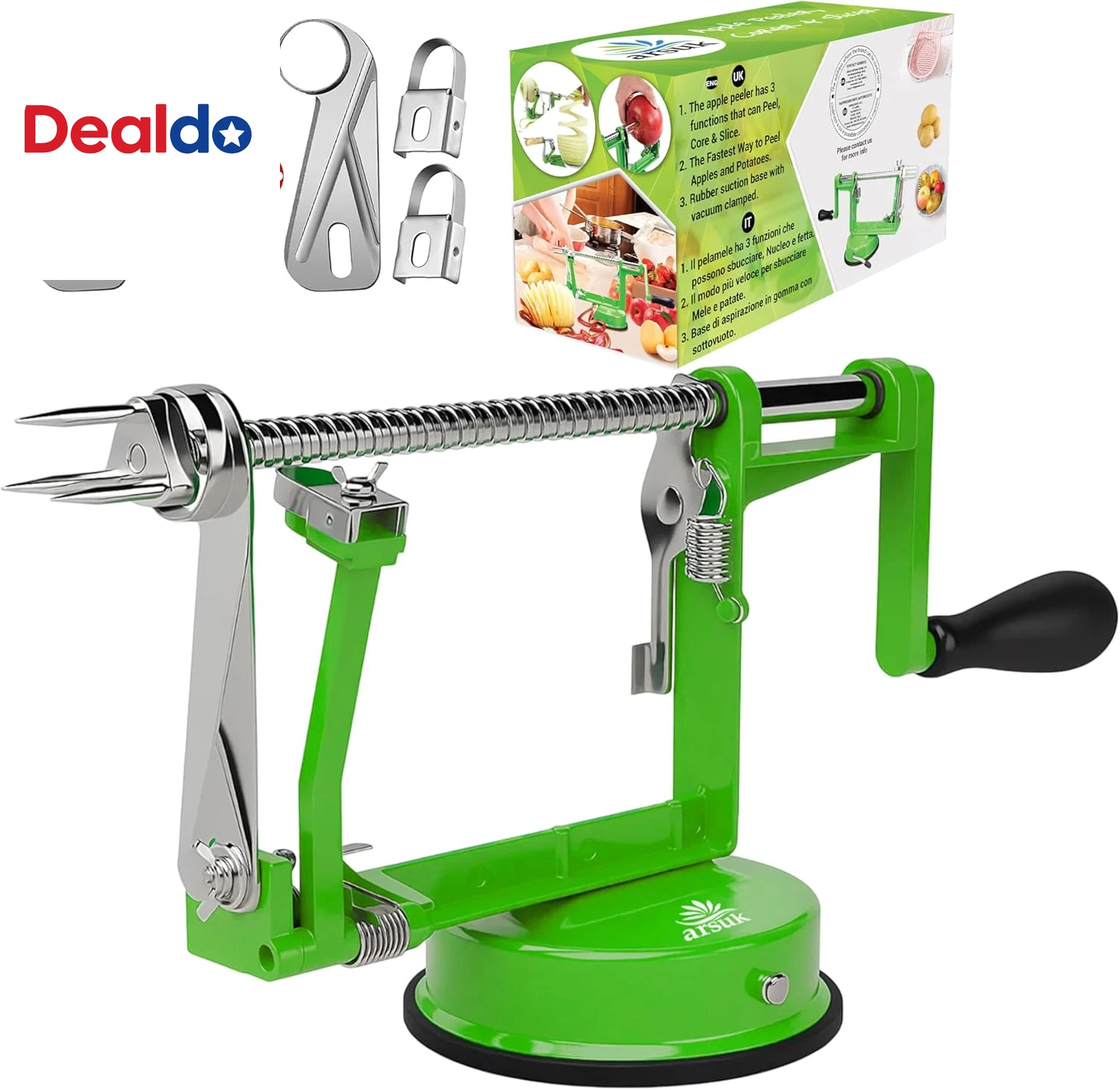Apple Peeler Corer Slicer with Suction Base – 3-In-1 Heavy Duty Cast Iron Hand C
Opens in a new wind