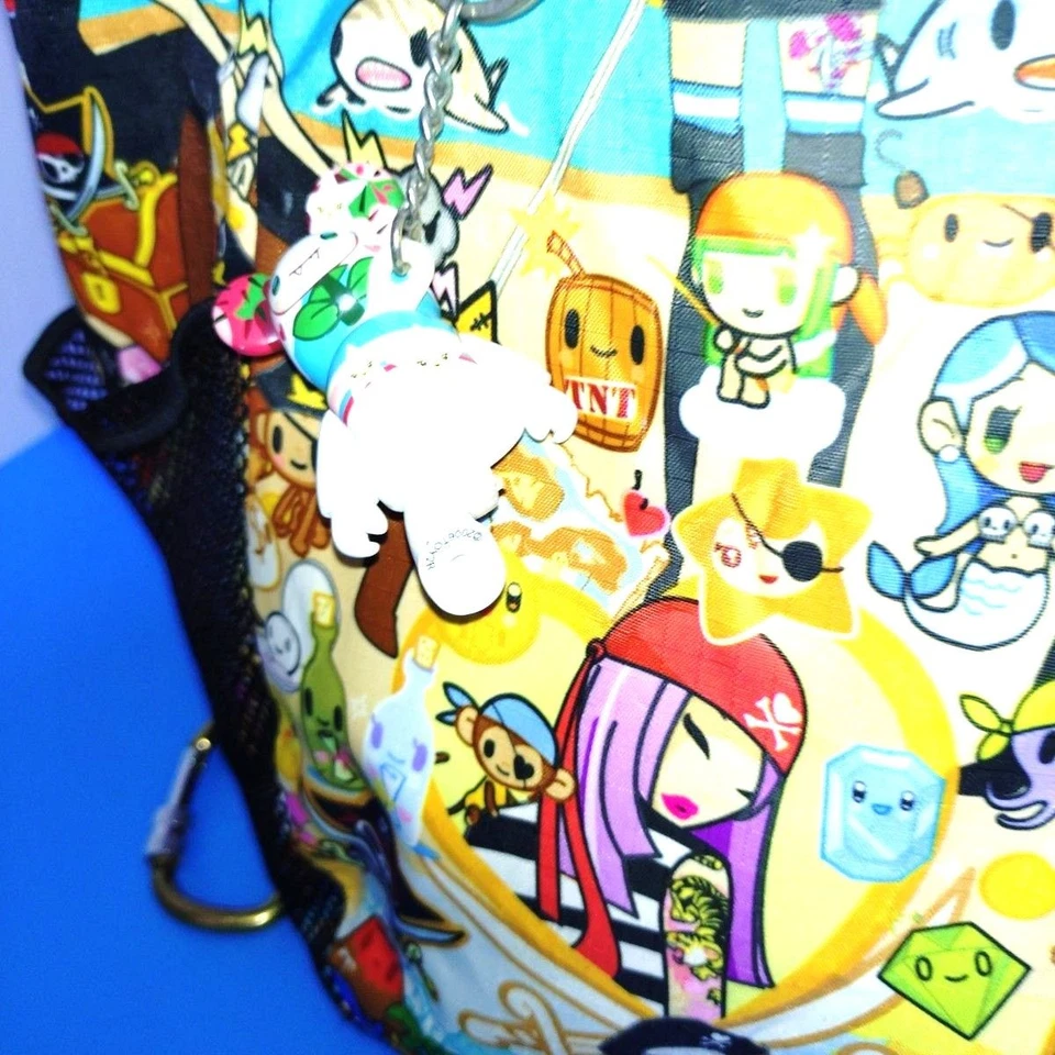tokidoki for LeSportsac Pirate Ver. Tote Bag Shoulder Large Used Japan Used Good - Image 2 of 4