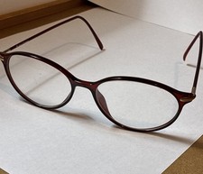 Vintage Terri Brogan 8960 Eyeglass Frames Burgundy Translucent Oval Cat-Eye