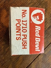 Vintage Red Devil No 1710 Glaziers Push Points NOS  Original Box/full