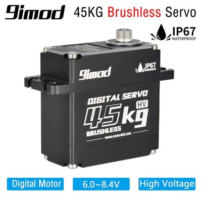 45kg Brushless High Torque Metal Gear Digital Servo for 1/8 1/10 RC Car Crawler