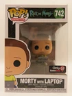 MORTY WITH LAPTOP Funko Pop! 2020 Rick And GameStop Exclusive 742 Vaulted NIB