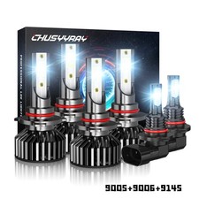 6x Fits Toyota Corolla 2005 2006 2007 2008 Led Headlight High Low Fog Light Bulb