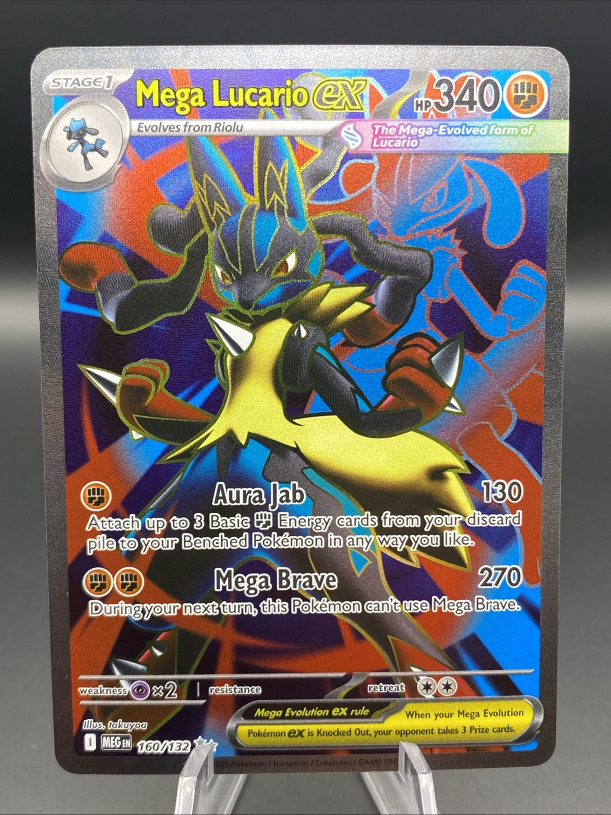 Mega Lucario Ex 2025 Mega Evolution 160 132 Ultra Rare Full Art mega-lucario-ex-2025-mega-evolution-160-132-ultra-rare-full-art