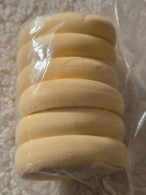 6 Super Thick Oval Cosmetic Puff Large Concealer & Foundation Sponge Face Makeup