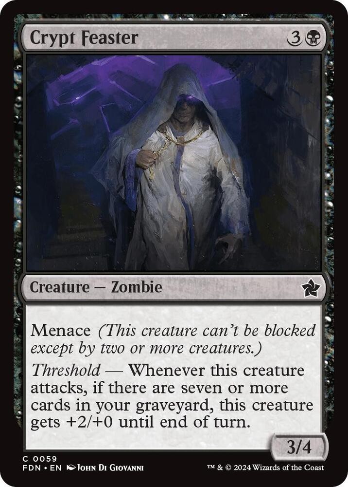 Crypt Feaster 59 Common Foundations Magic: The Gathering Near Mint