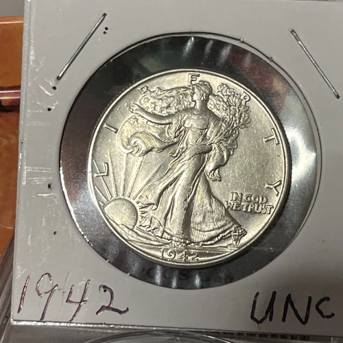 1942 walking liberty half dollar SUPER HI GRADE UNC