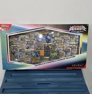 Pokémon TCG: Prismatic Evolutions Lucario EX & Tyranitar EX Premium...