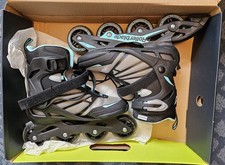Women s Rollerblades Zetrablade Inline Skates Size 9 Black/Light Blue