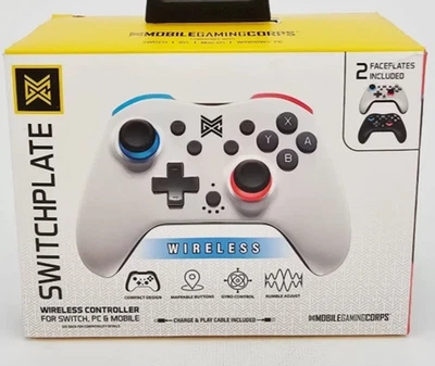 MOBILEGAMINGCORPS Controller for Nintendo Switch / PC Switchplate Wireless Gaming - NEW SEALED!