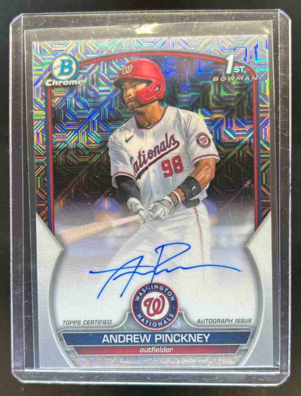 2023 Bowman Draft Andrew Pinckney Chrome Auto HTA Choice Refractor 1st #/150