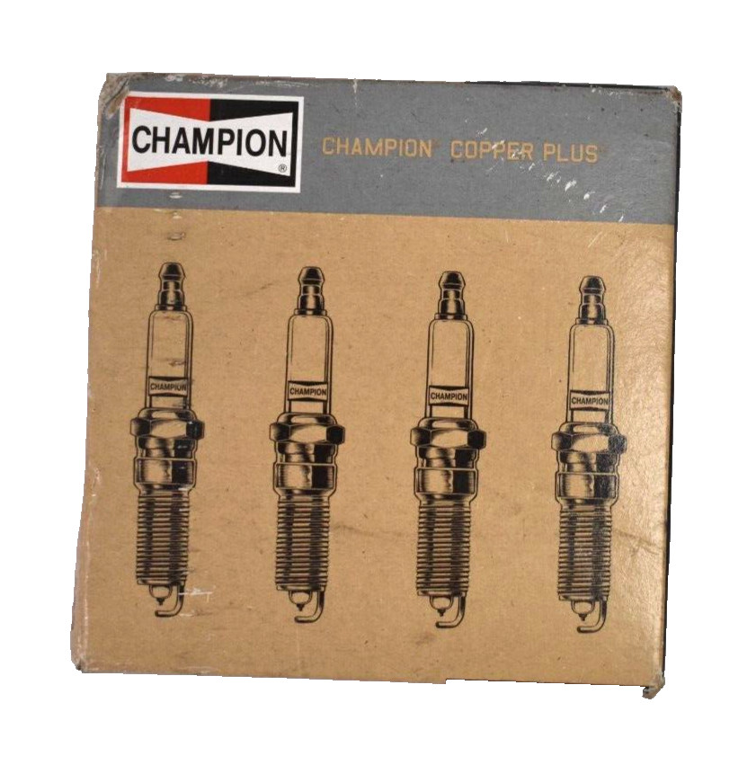 Champion Spark Plugs 4 Pack CJ5Y Copper Plus 858 Genuine OEM Kit Replacements