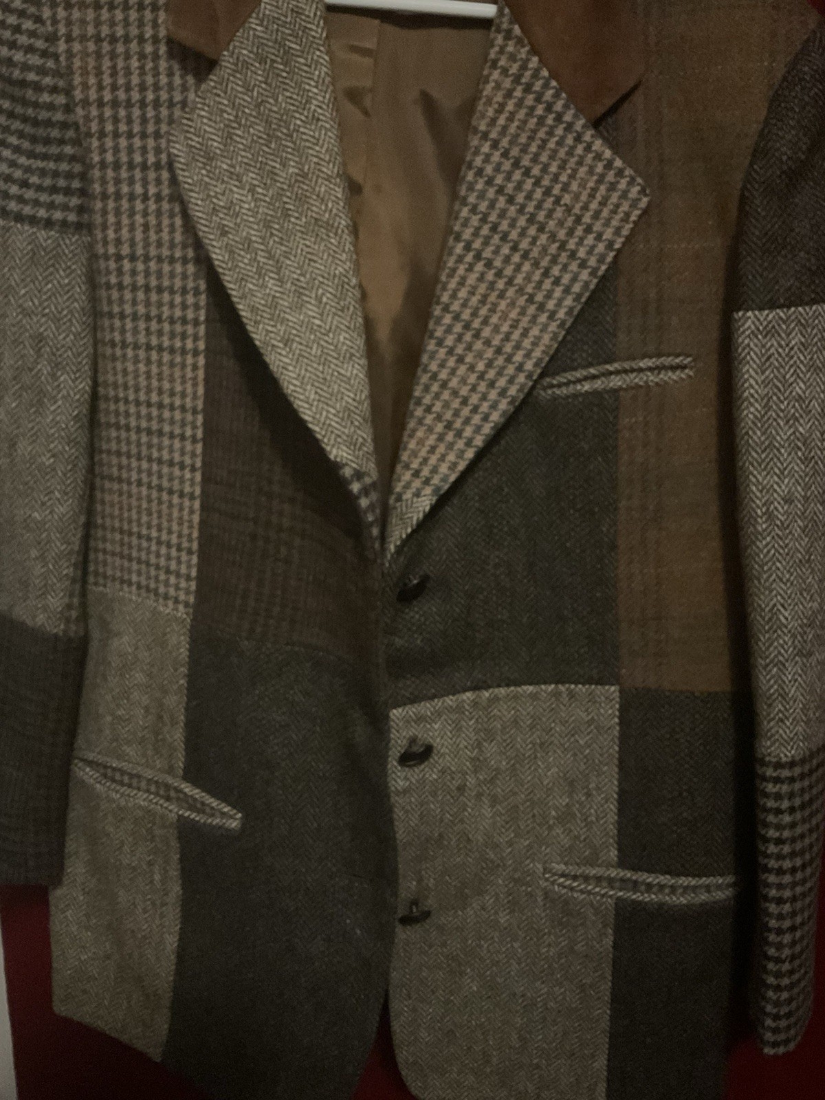 Character Suburban Wear Wool Patchwork Blazer W/ … - image 8