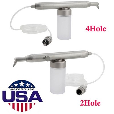 Dental Alumina Air Polisher Abrasion Microetcher Sandblasting Gun 2/4Hole