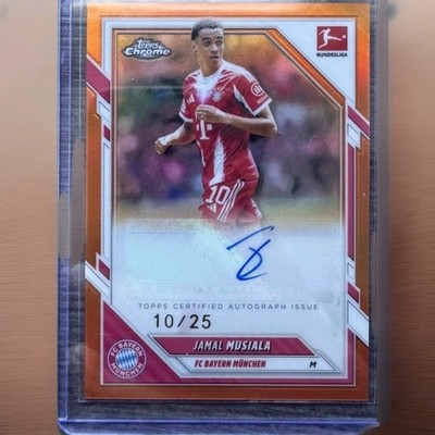 25/26 Topps Chrome Bundesliga - Jamal Musiala Auto 10/25 Bayern München