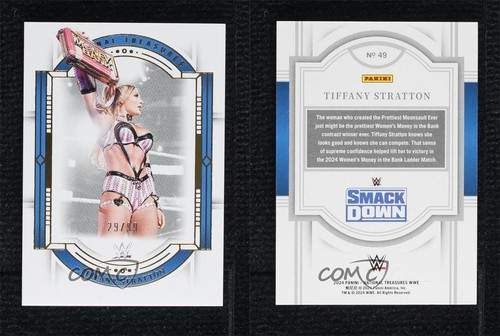 2024 Panini National Treasures WWE 29/99 Tiffany Stratton #49 1co7 - Bild 3 von 3
