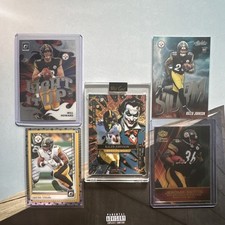 Pittsburg Steelers NFL Card Lot of 5 with a 1/1, Stars and Stripes, and By Storm