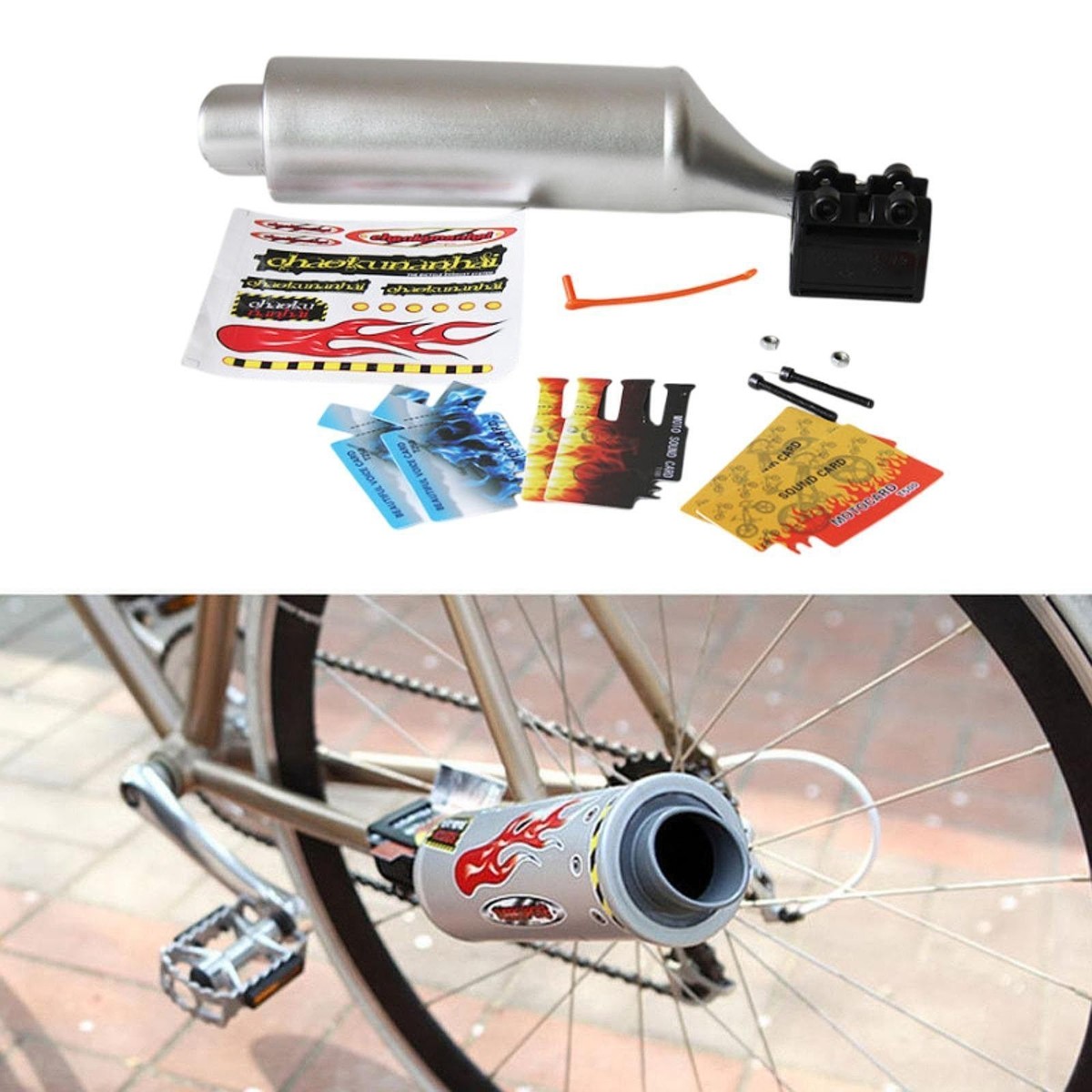 Playing Card Diy Bike Noise Maker Bicycle Exhaust Sound System