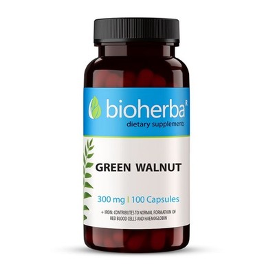 Grüne Walnuss zur Entgiftung Juglans Regia 300 mg 100 Kapseln