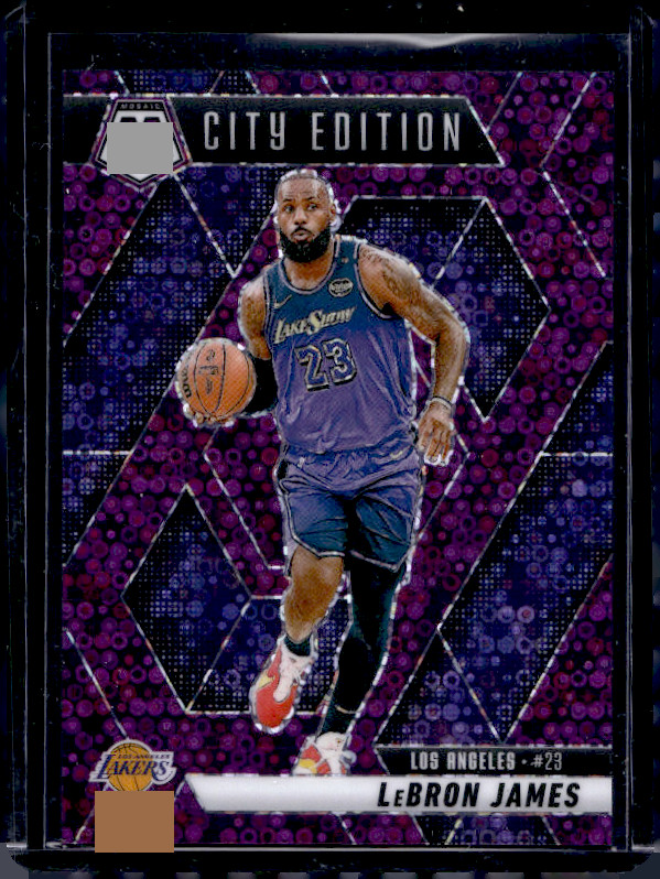 2024-25 Panini Mosaic LeBron James #286 City Edition Purple Disco Prizm /50
